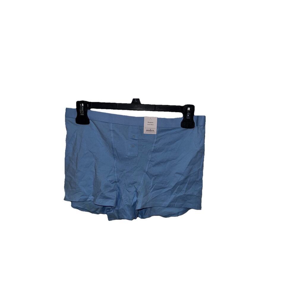 Auden Men’s Blue Boyshort Underwear Cotton Blend Size L New With Tags